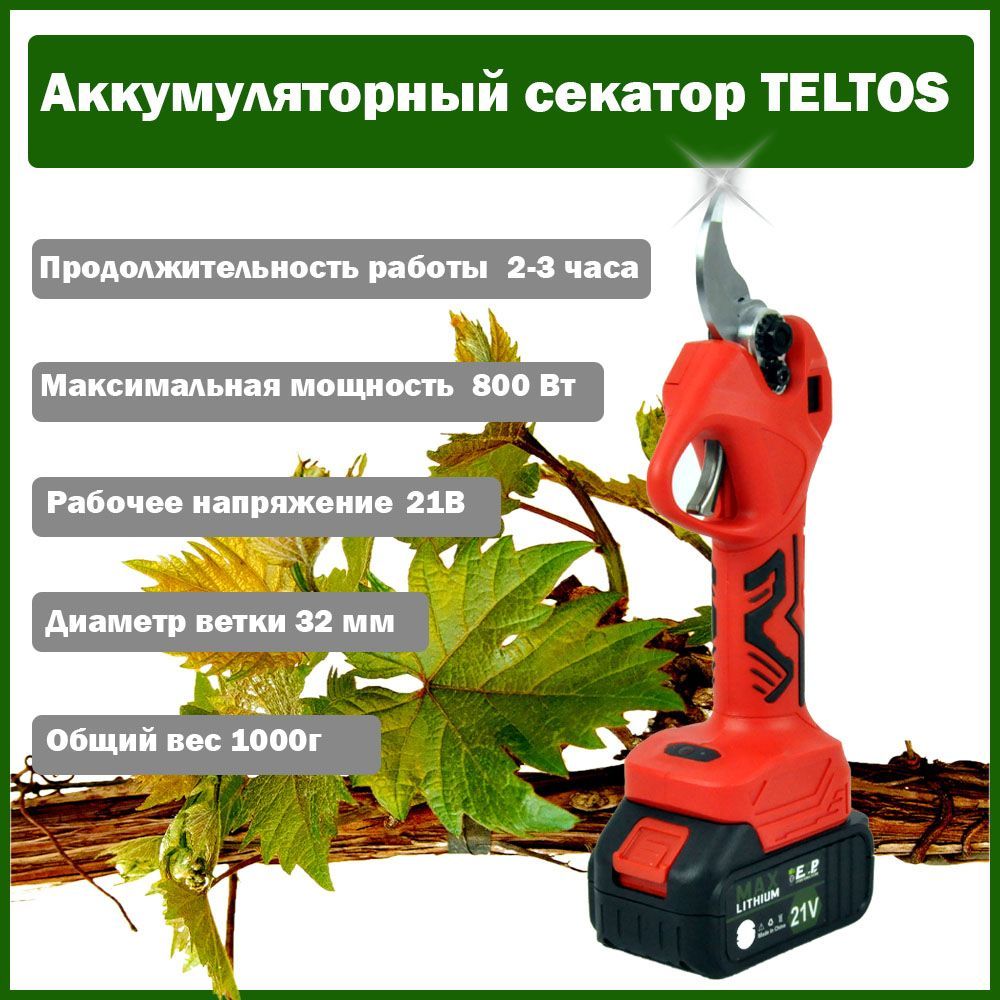 Секатор Teltos Teltos1 - купить по выгодным ценам в интернет-магазине OZON  (1008508302)