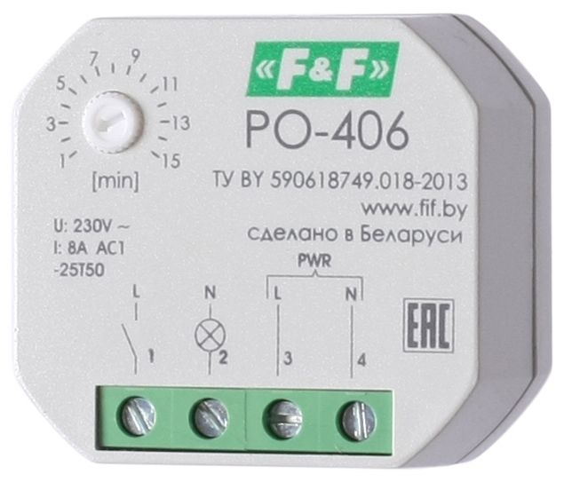 Реле времени F&F PO-406 EA02.001.019 - цена, отзывы, характеристики, фото - купи