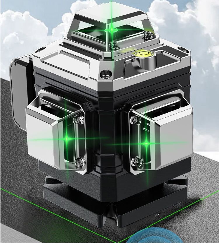 Лазерный нивелир 4d зеленый луч