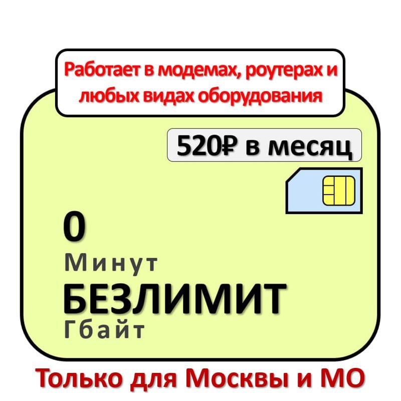 Сим карта для интернета безлимит для роутера