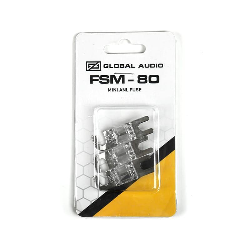 Предохранитель miniANL Global Audio FSM-80, 80A (4 шт упаковке) для автозвука