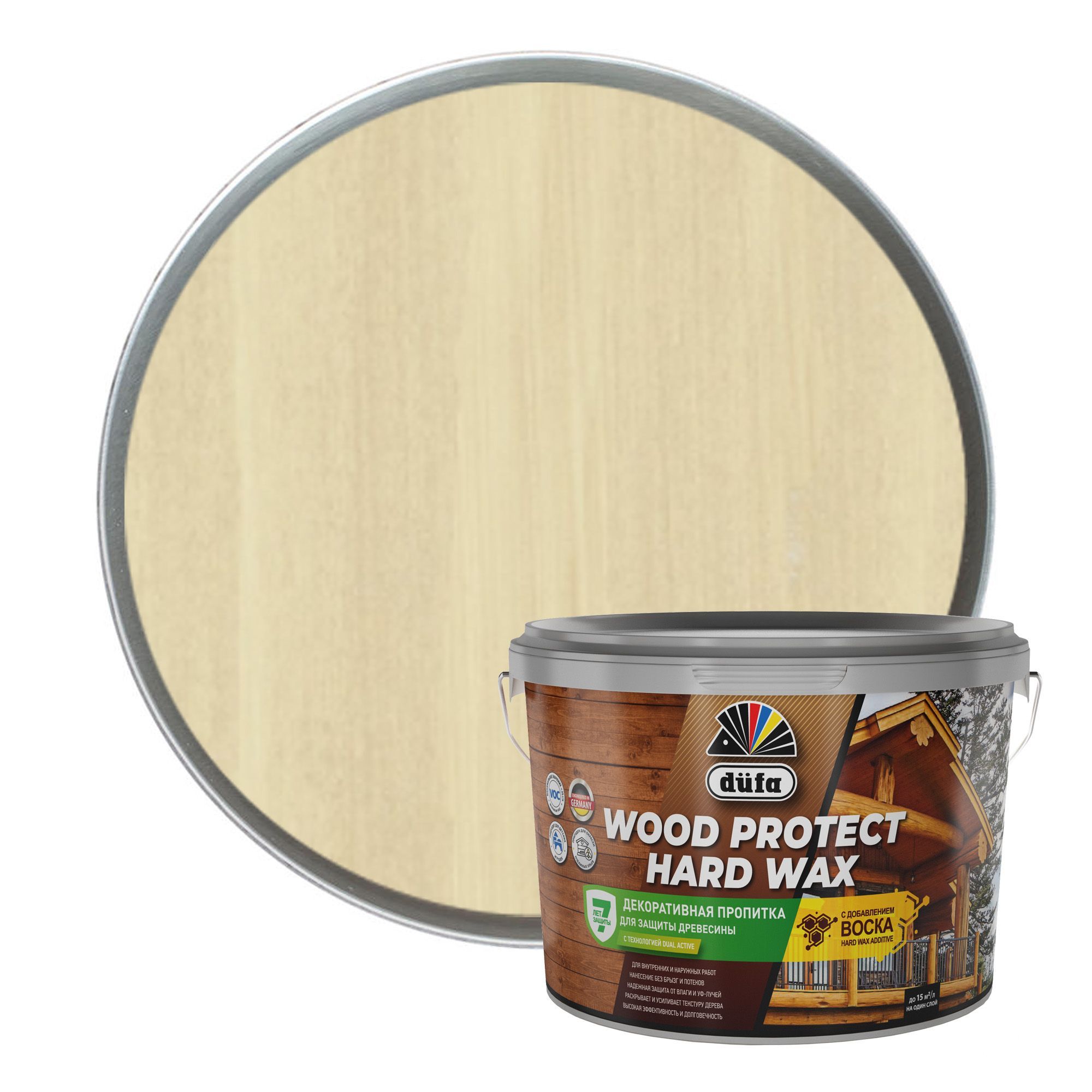 Пропитка DUFA WOOD PROTECT HARD WAX прозрачный 2,5 л - купить по низкой  цене в интернет-магазине OZON (1068343026)