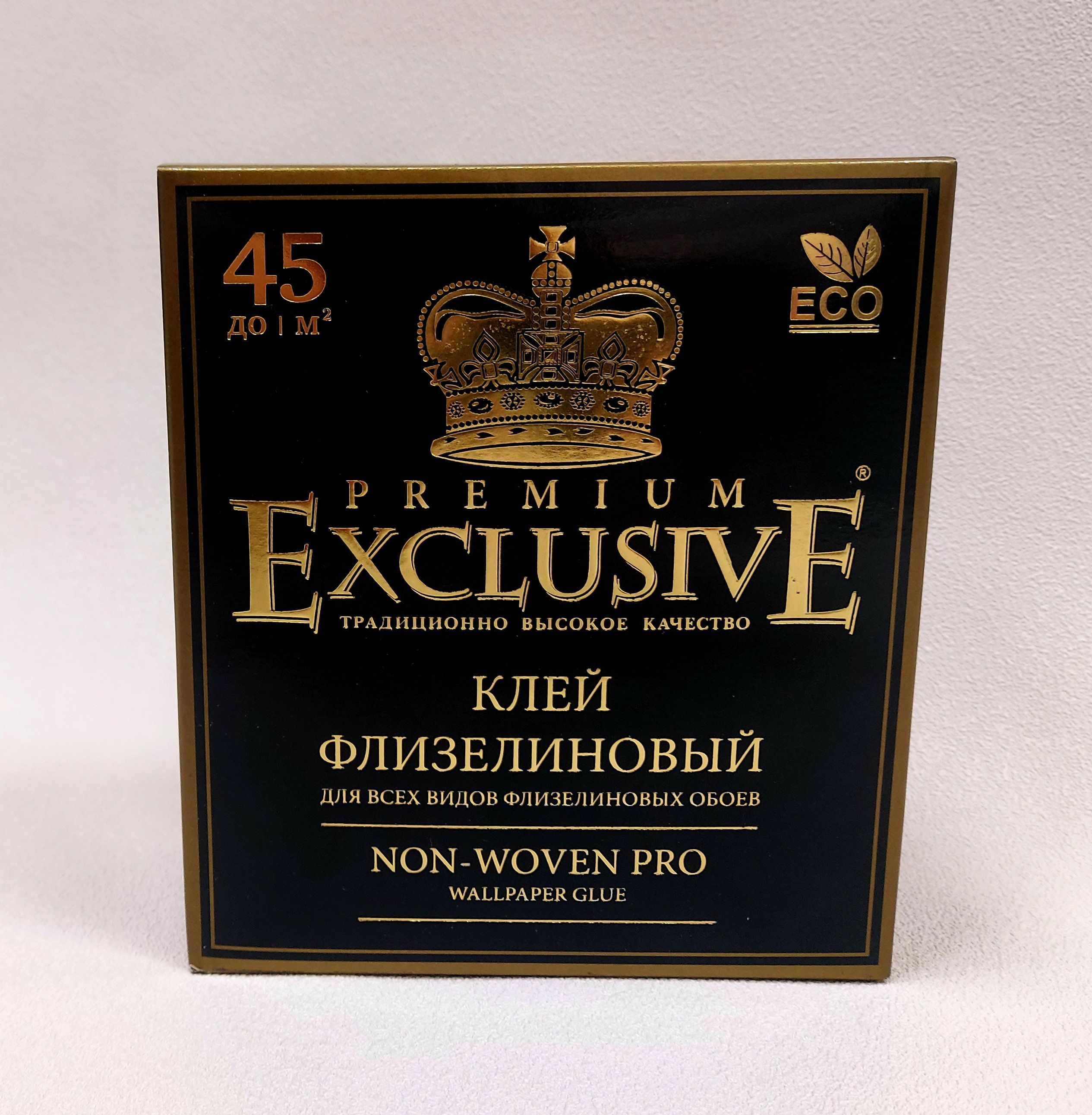 Клей для флизелиновых обоев exclusive как разводить. Клей Флизелиновый Exclusive Premium. Клей эксклюзив для флизелиновых обоев. Клей обойный Империал черный. Обойный клей Exclusive.