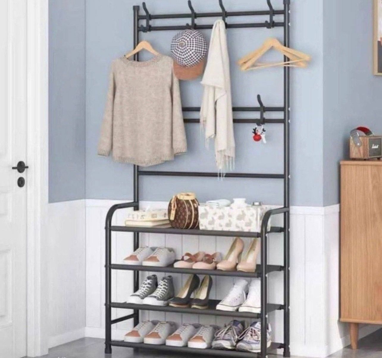 Вешалка для одежды New simple Floor clothes Rack Size 60x29.5x151 см