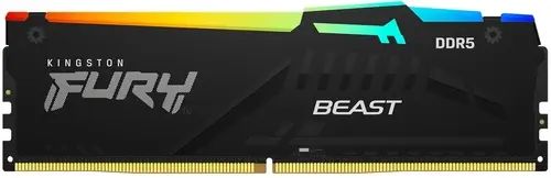 KingstonFuryОперативнаяпамятьBeastBlackRGBDDR56000МГц1x8ГБ(KF560C40BBA-8)