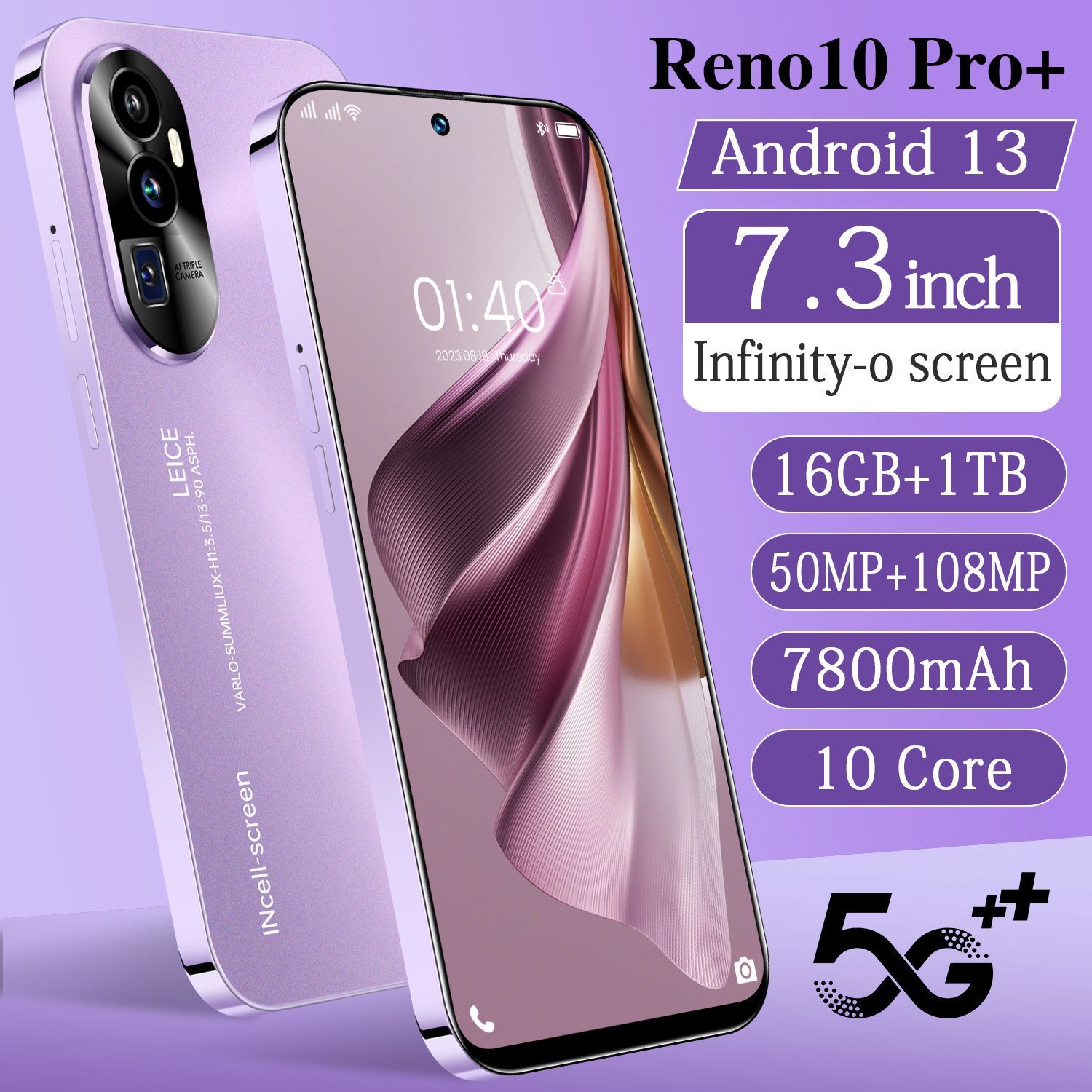 СмартфонReno10Pro16/512ГБ,фиолетовый