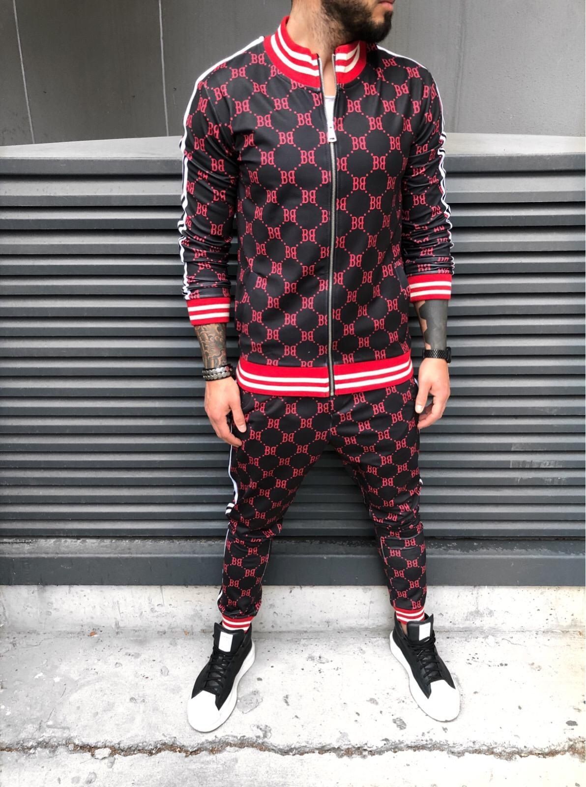 Gucci Tracksuit Mens 2021 Red