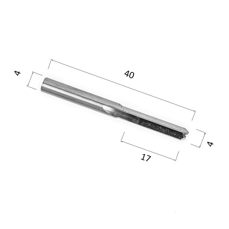 Фреза DJTOL A2ZX417 прямая двухзаходная (по дереву, пластику)