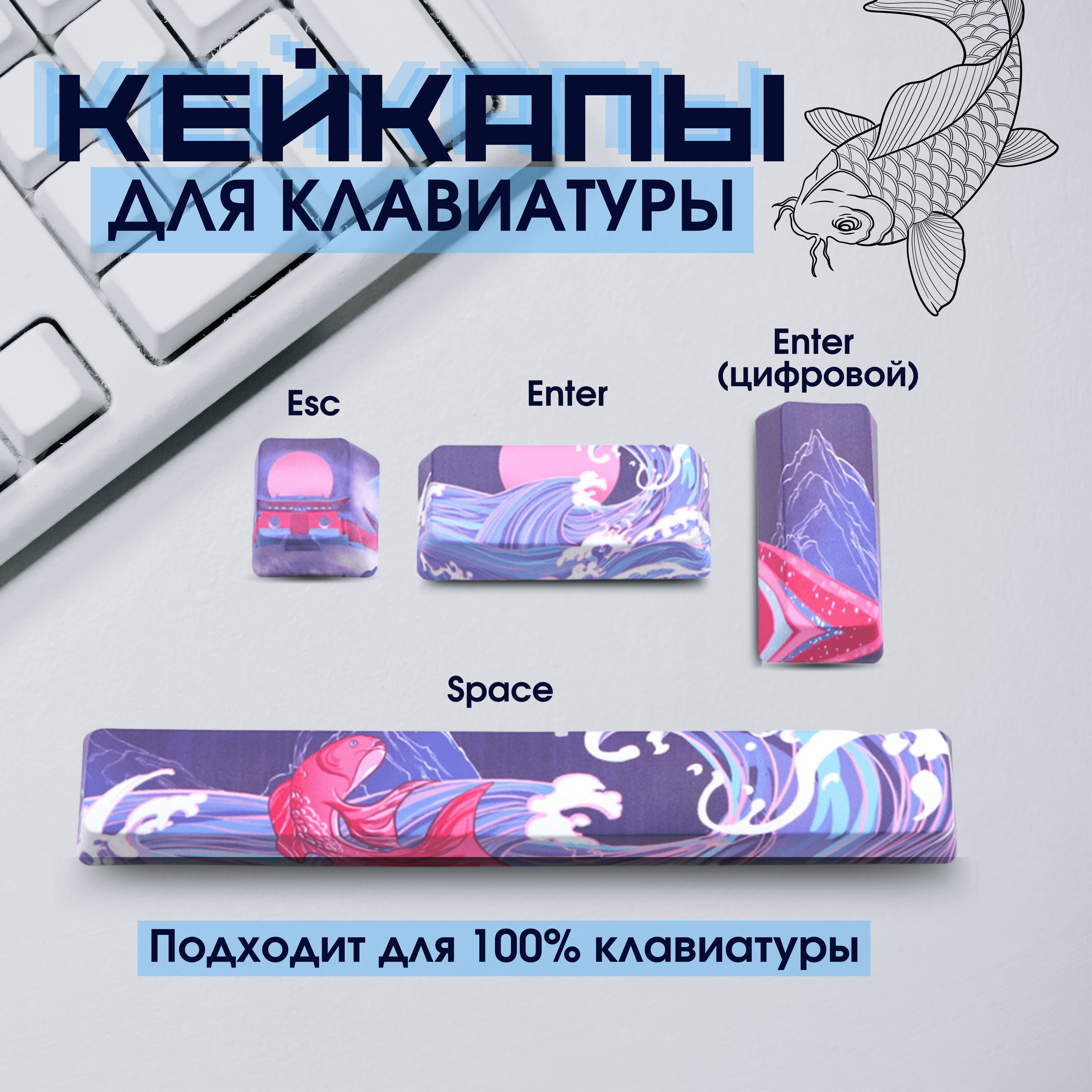 Кейкапыдлямеханическойклавиатурывяпонскомстиле,PBT/Keycap