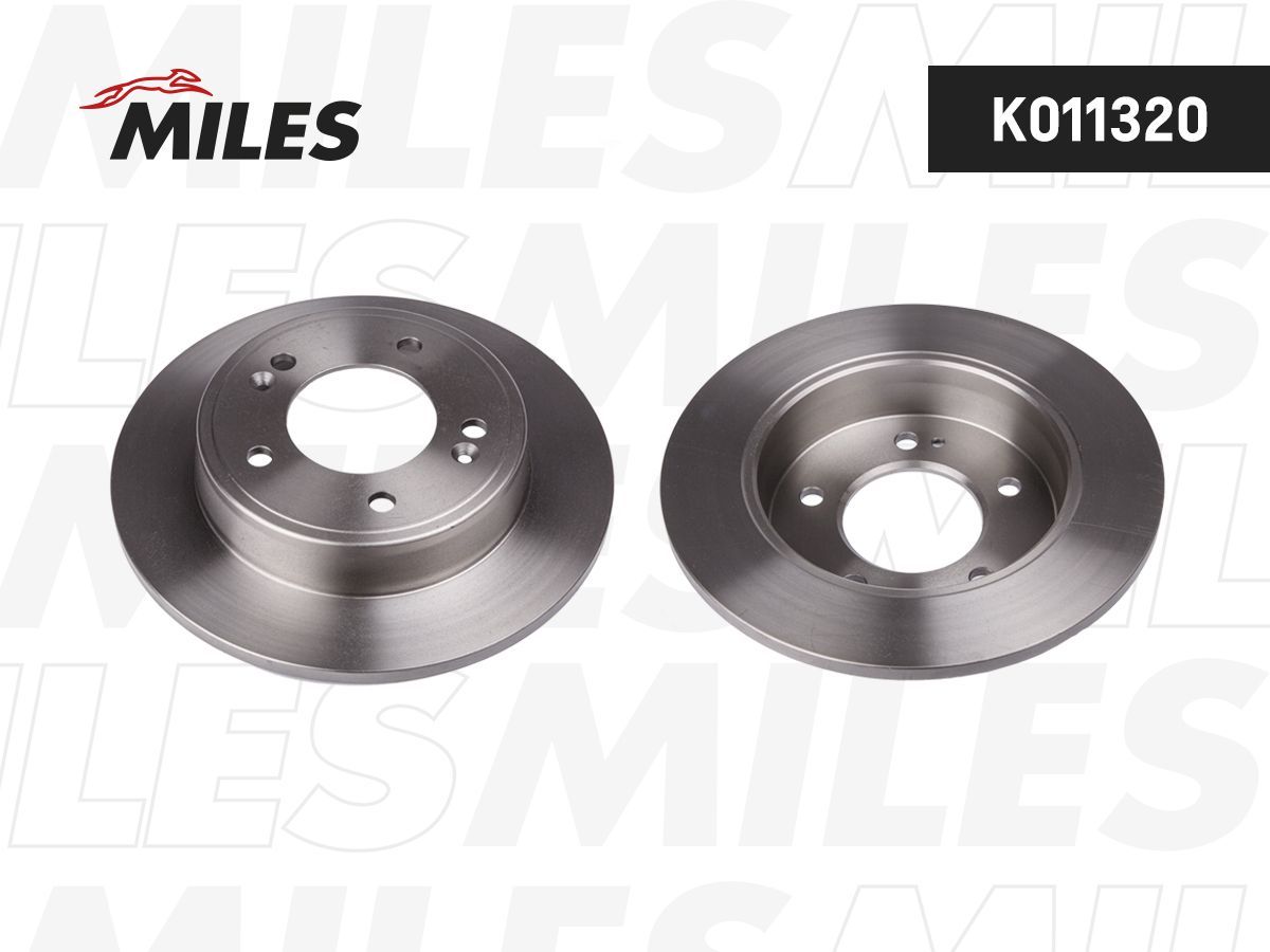 ДисктормознойзаднийMILESK011320дляа/мHyundaiCreta(1G)2wd,i30(2G),KIACeed(2G),Cerato(3G)262x10мм.