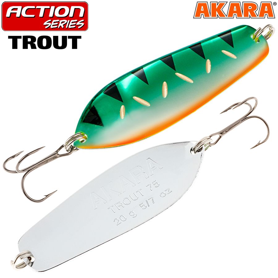 Блесна колеб. Akara Action Series Trout 75 20 гр. AB26