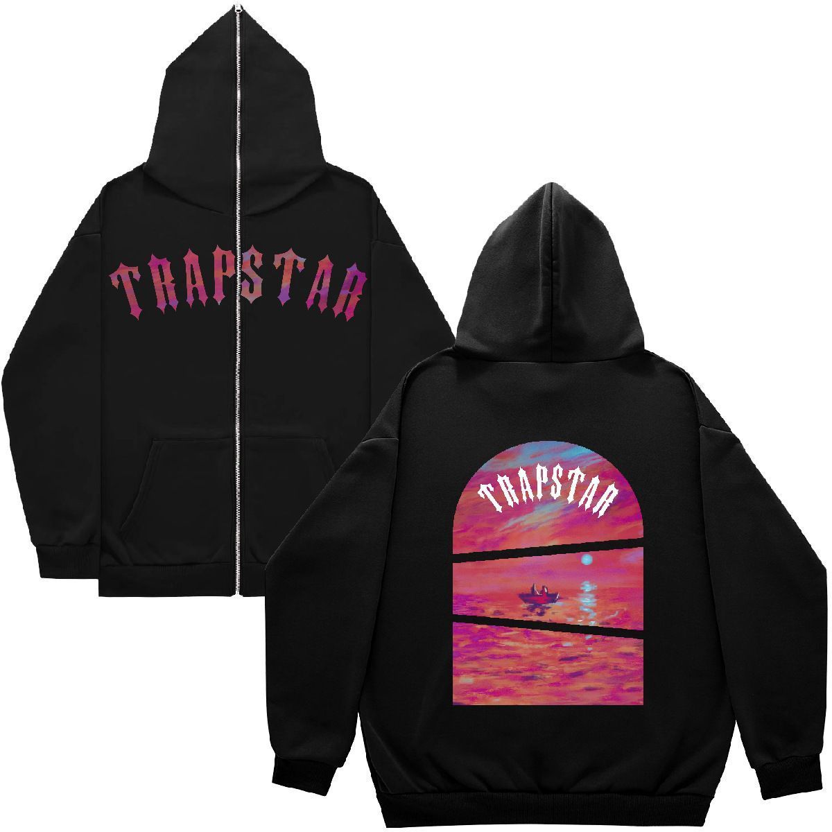 Trapstar pink hoodie hotsell