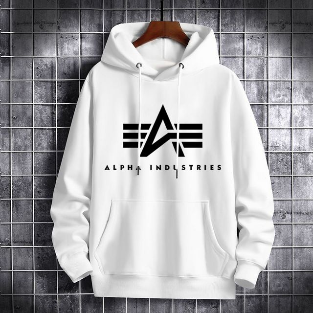 Alpha industries cheap white hoodie