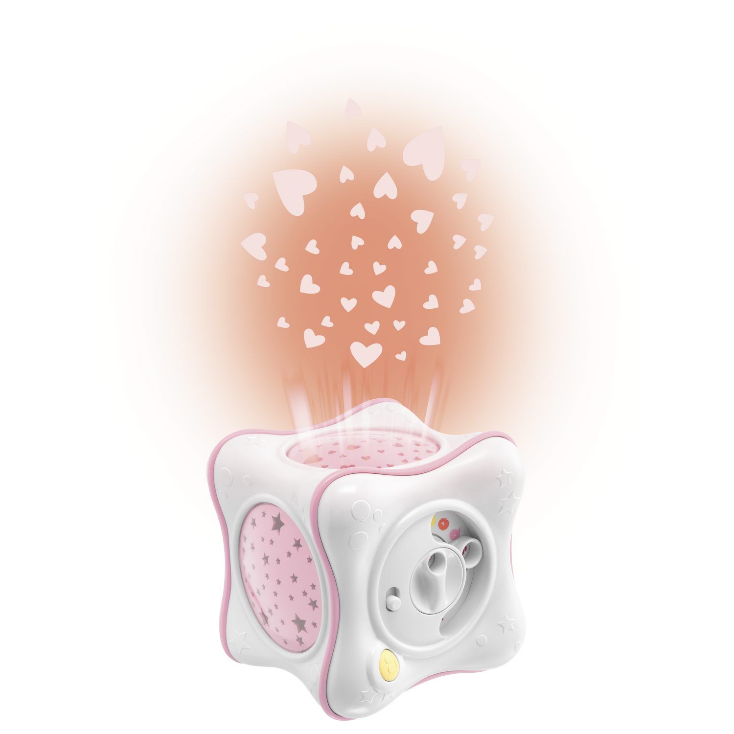 Купить Ночник-светильник проектор детский музыкальный Chicco Куб Радуга  розовый, аксессуары для комнаты, 3 AA по выгодной цене в интернет-магазине  OZON (1178397808)