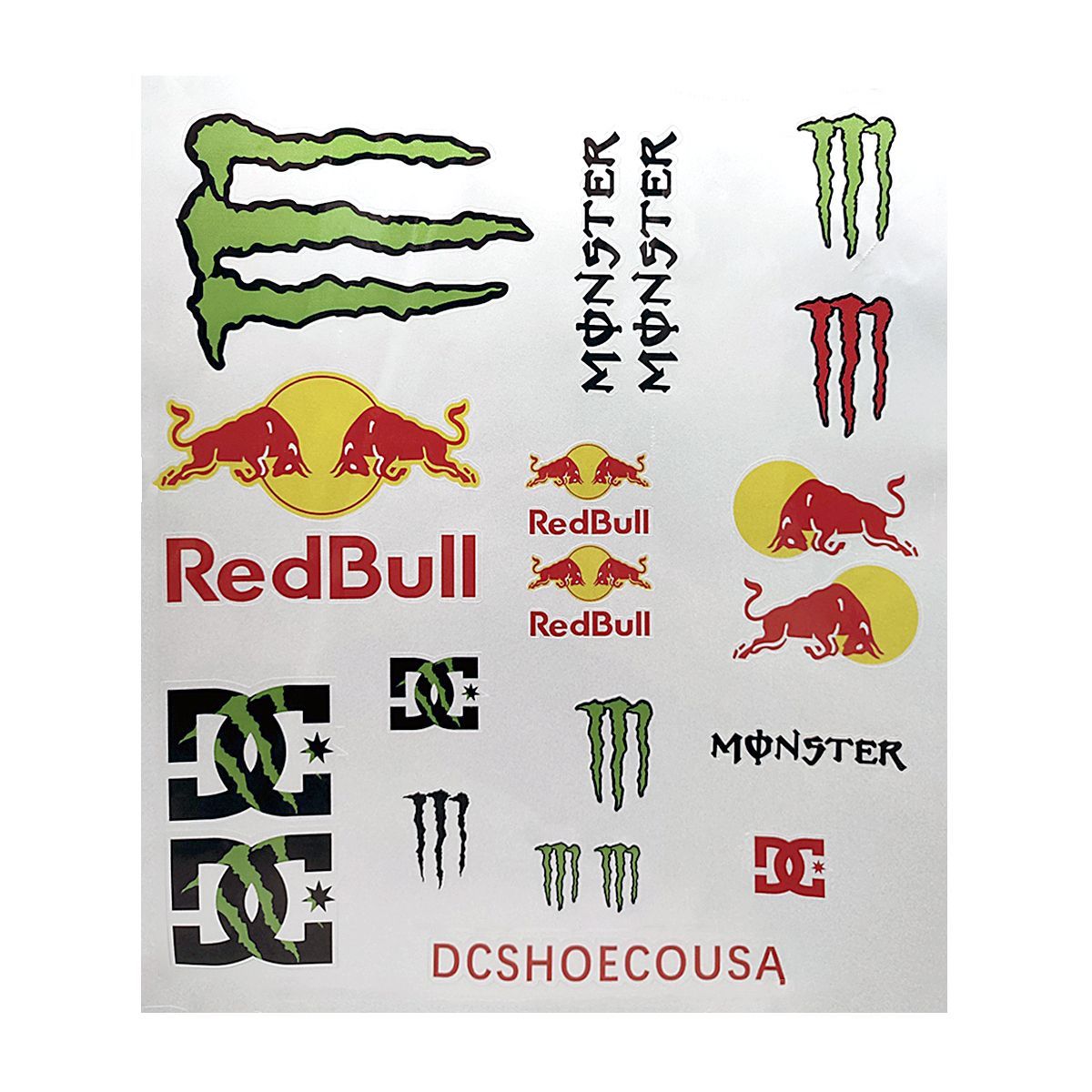 Наклейки для мотоцикла Red Bull Monster 240*265 мм