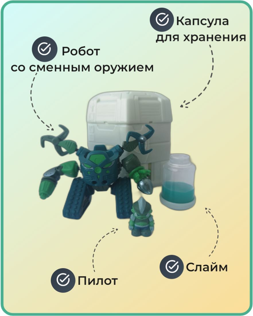 Ready2Robot / Подарок для мальчика игрушка робот Ready2Robot Капсула 1 шт -  купить с доставкой по выгодным ценам в интернет-магазине OZON (1193296075)