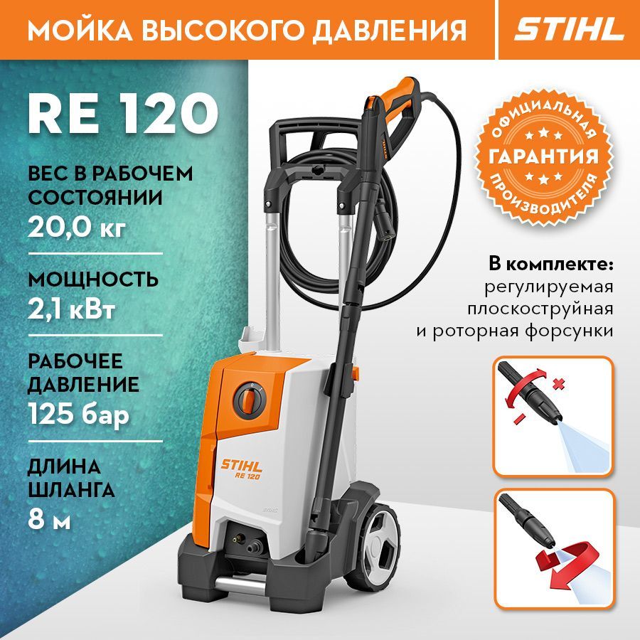 Мойки stihl отзывы. Мойка штиль Ре 120. Минимойка Stihl re 120.