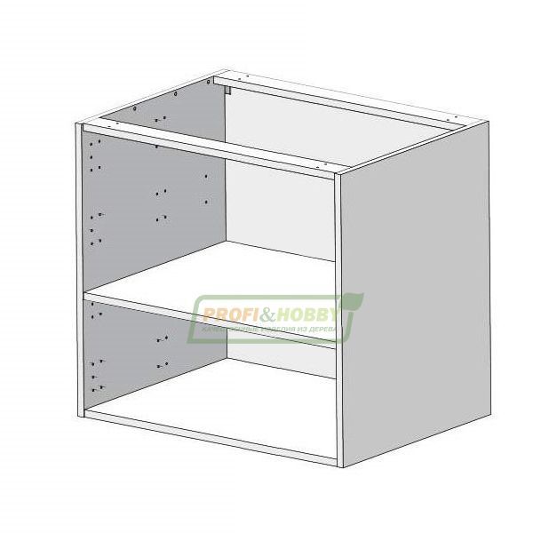 Кухонныймодуль(каркас)напольный80х53х72смбезфасадовсполкой