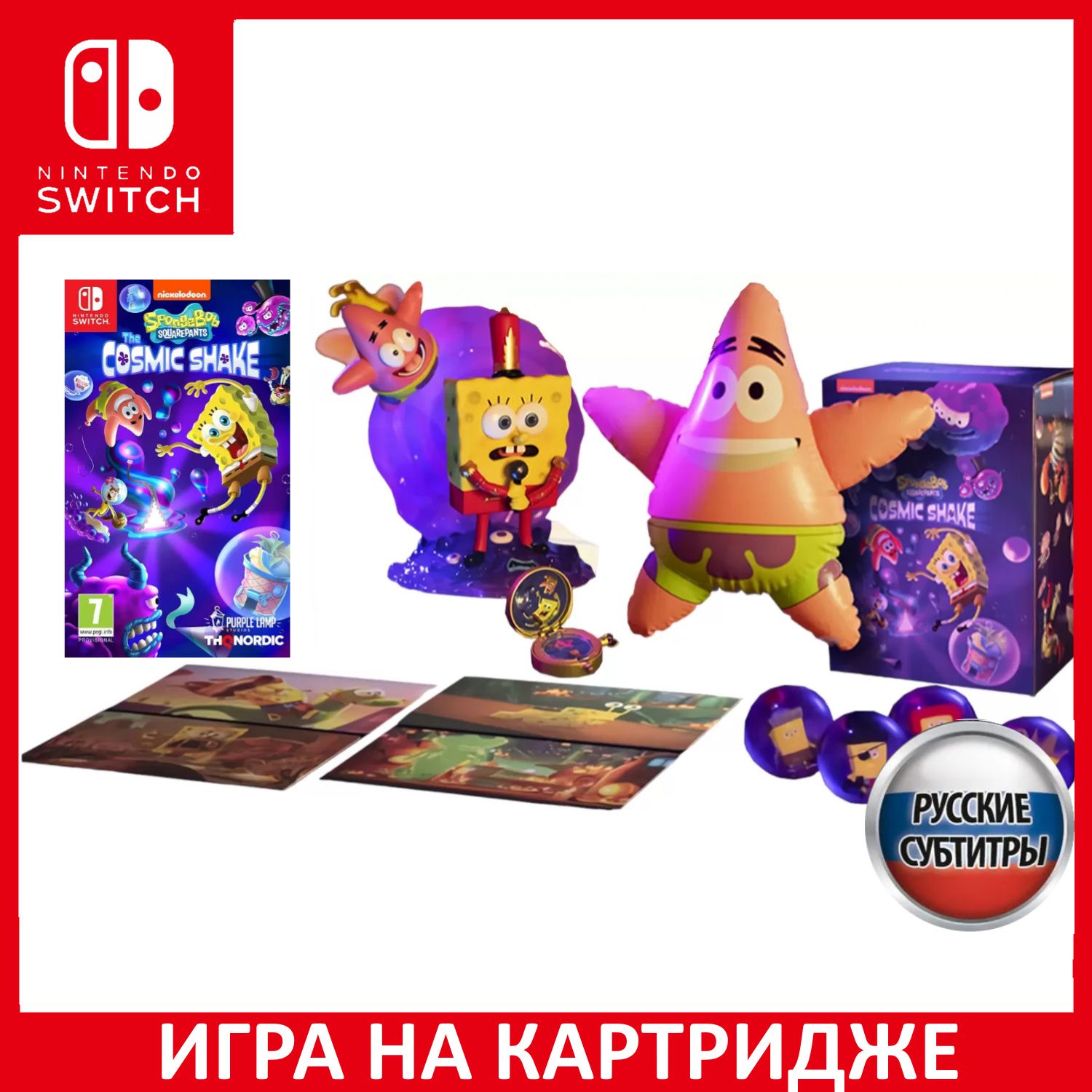 Игра SpongeBob SquarePants The Cosm (Nintendo Switch, Русские субтитры)  купить по низкой цене с доставкой в интернет-магазине OZON (1056352494)