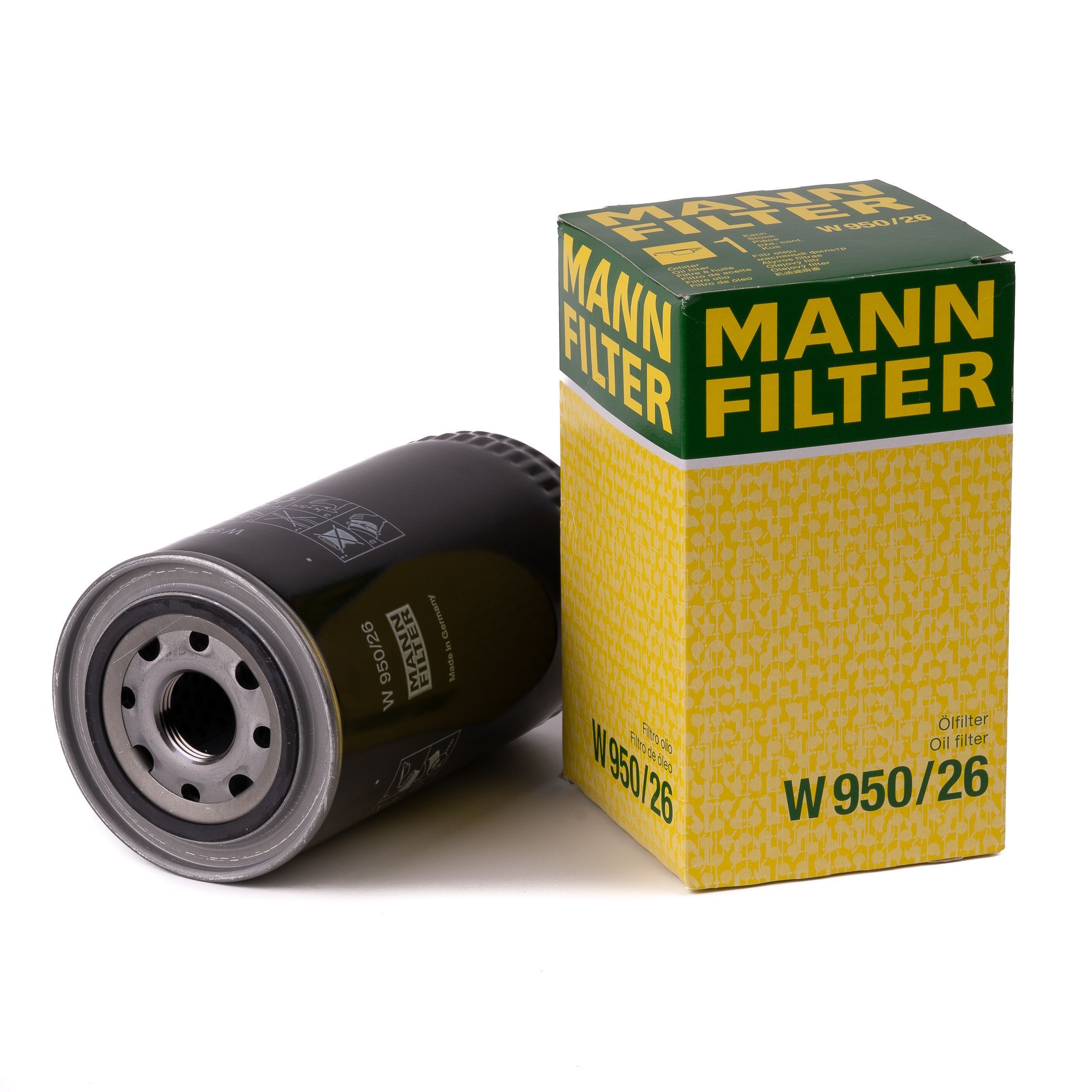 Фильтр масляный MANN FILTER W950/26 - купить по выгодным ценам в  интернет-магазине OZON (1232499820)