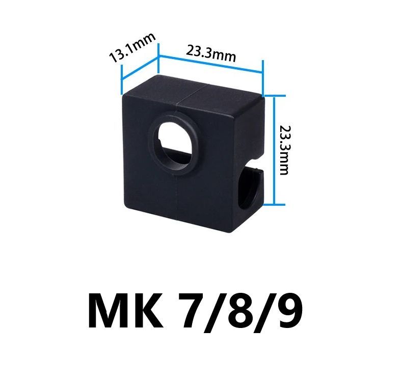 Силиконовый носок MK7/MK8/MK9 черный