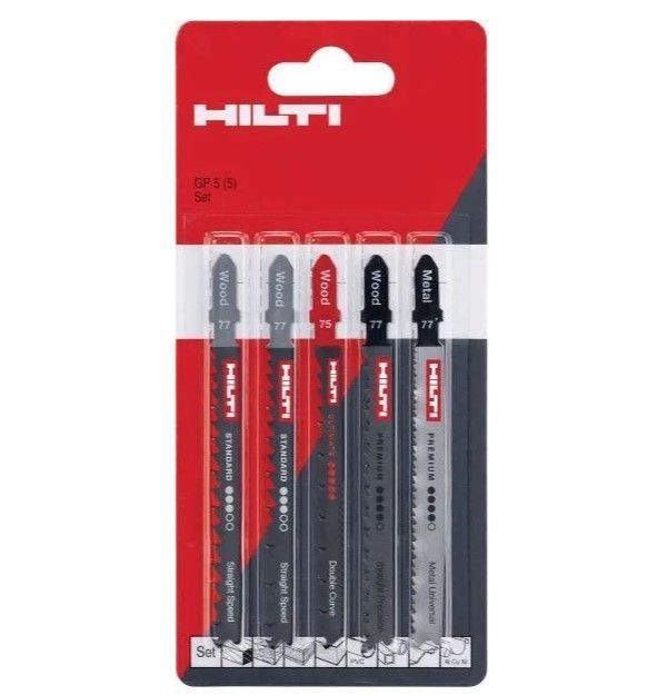 Набор пилок HILTI полотно пильное для лобзика упак. 5шт