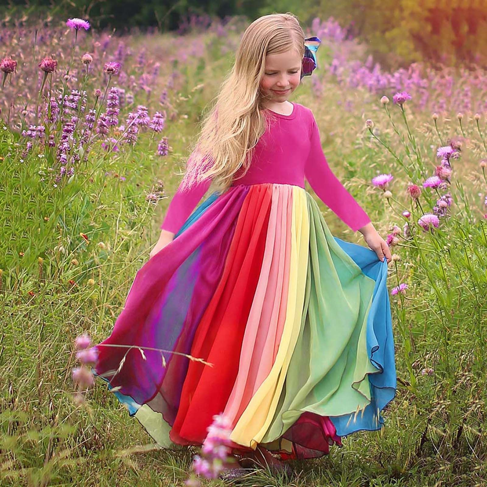 Радужное платье