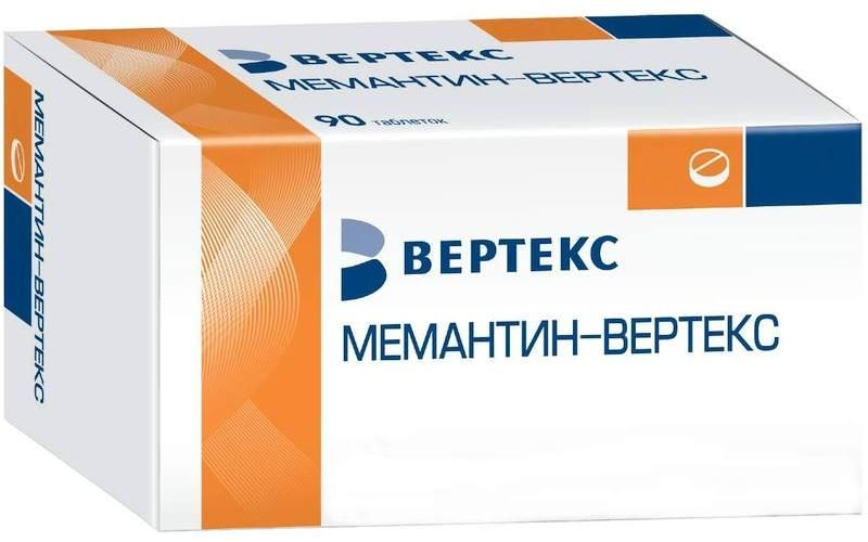 Мемантин-Вертекс,таблеткипокрытыепленочнойоболочкой20мг,90шт.