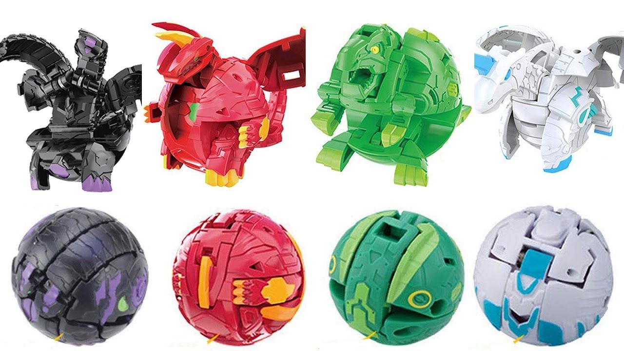 Игровой набор из 4 Бакуганов / Коллекционные бакуганы Bakugan игрушка