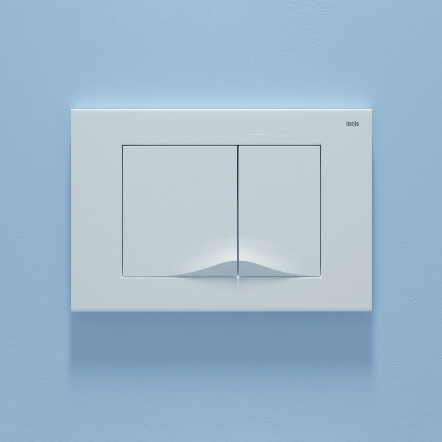 Фото товара на маркетплейсе ozon Кнопка смыва для инсталляции IDDIS, ABS-пластик, белая матовая, Unifix, UNI05MWi77