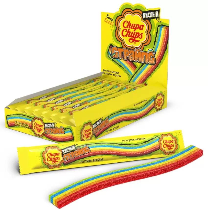 Мармелад chupa chups Sour Infernals Chews 120г