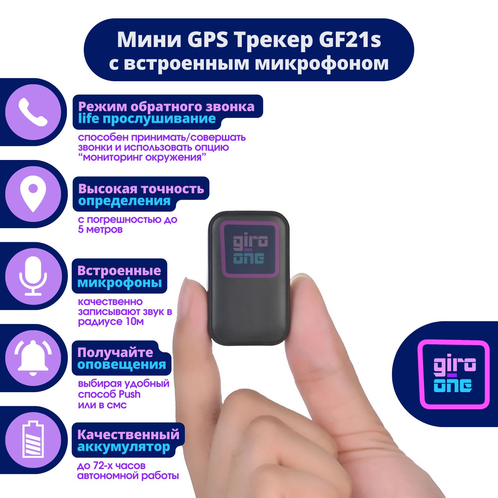 Трекер Gf21 – купить в интернет-магазине OZON по низкой цене