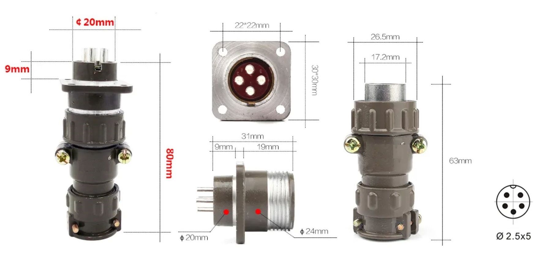 5 Pin Разъем Купить