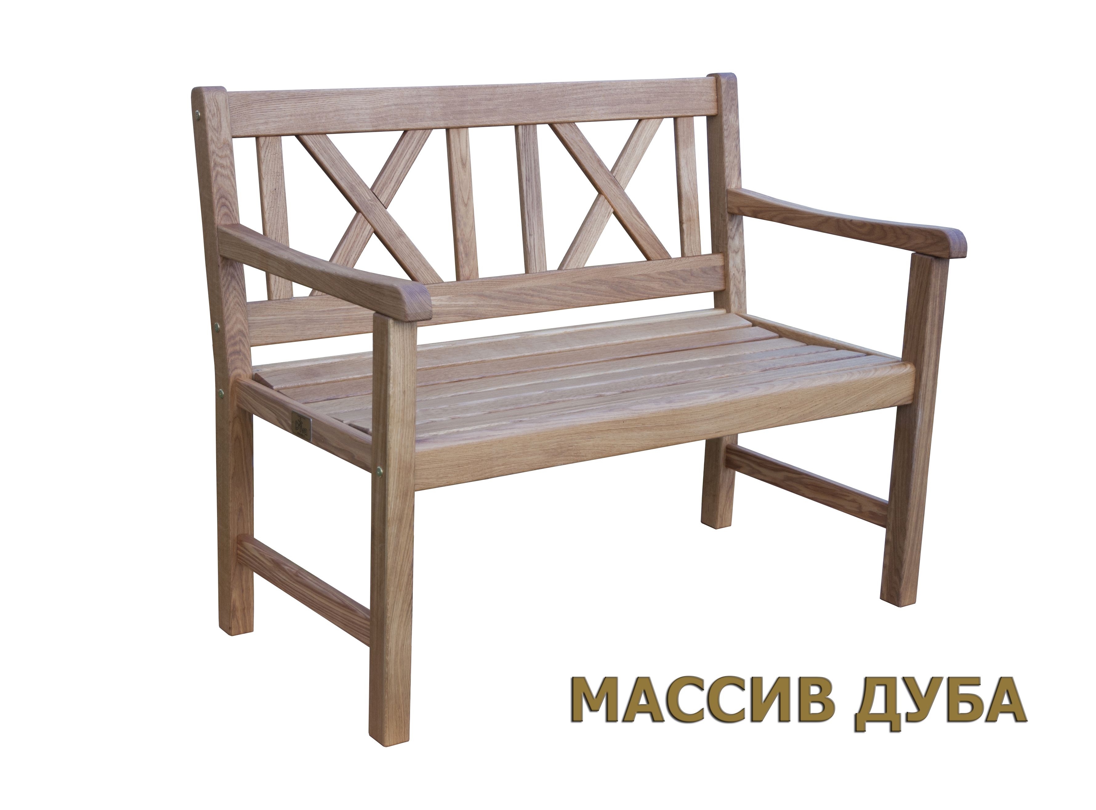 Парковая скамейка из массива 450 450