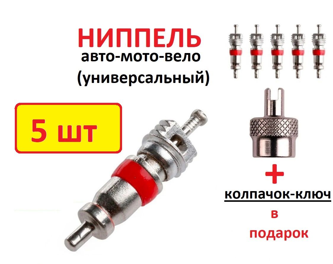 Ниппель MotoPARTS, 5 шт. купить по выгодной цене в интернет-магазине OZON  (1326977927)