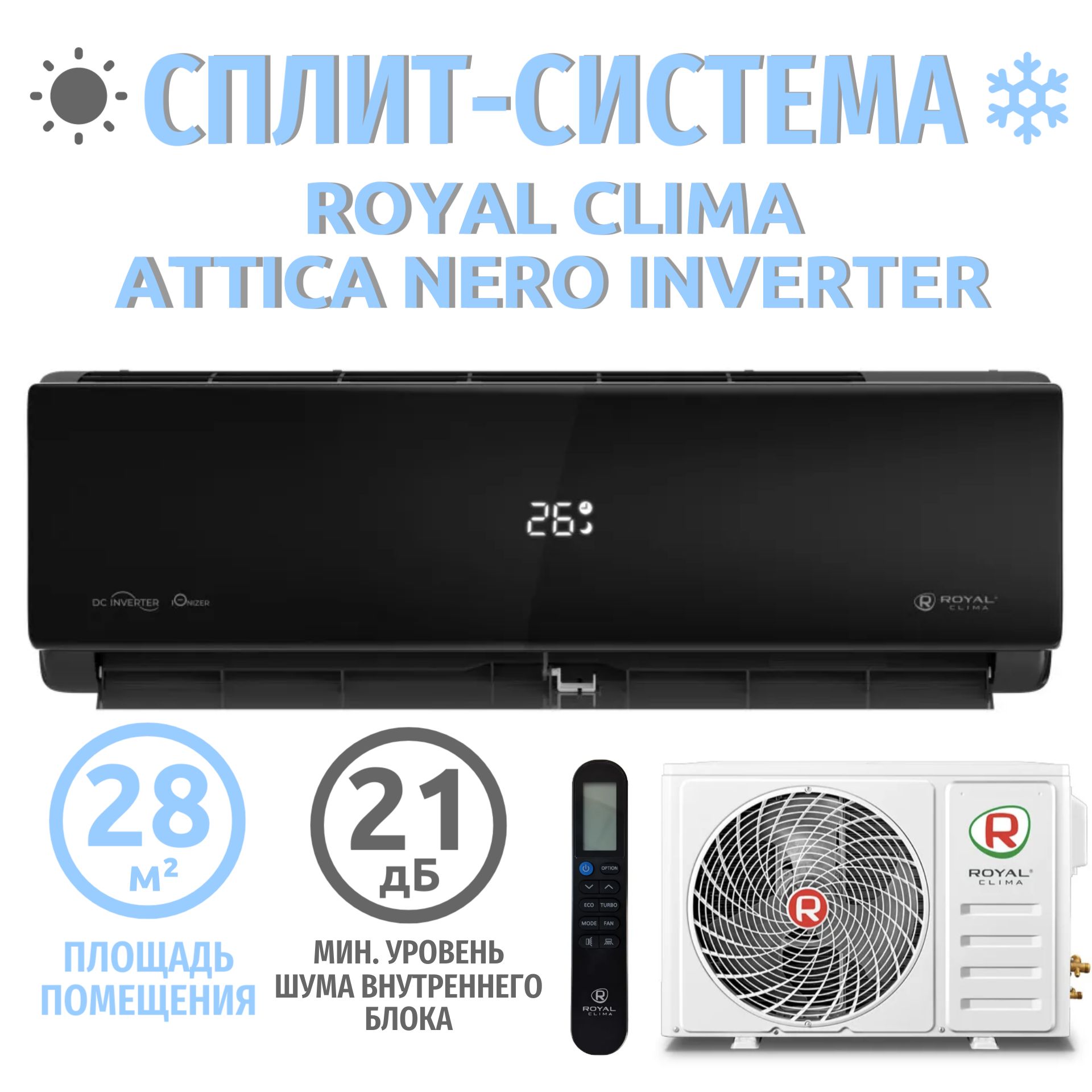 Кондиционеры attica nero. Attica Nero Inverter.