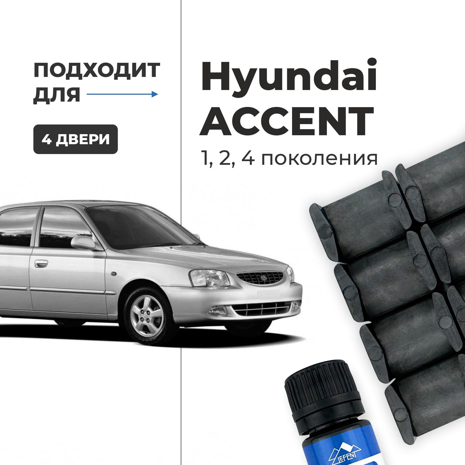 Ремкомплектограничителейна4двериACCENT(I,II,IV)124поколения,КузоваX3,LC,RB,LC2-1995-2017.КомплектремонтафиксаторовАкцентАссент