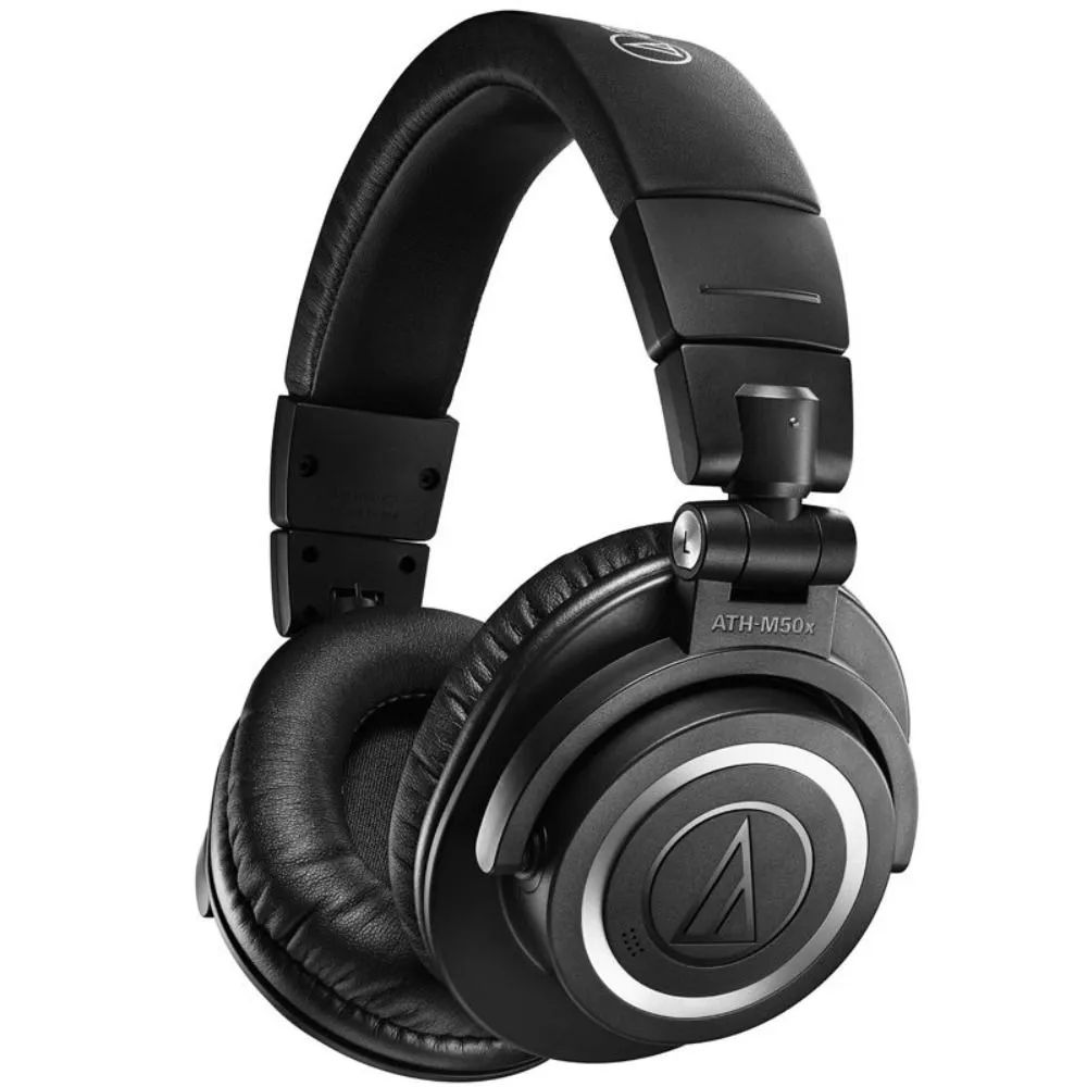 Audio-TechnicaНаушникибеспроводныесмикрофономaudio-technicaATH-M50xBT,Bluetooth,3.5мм,USB,черный