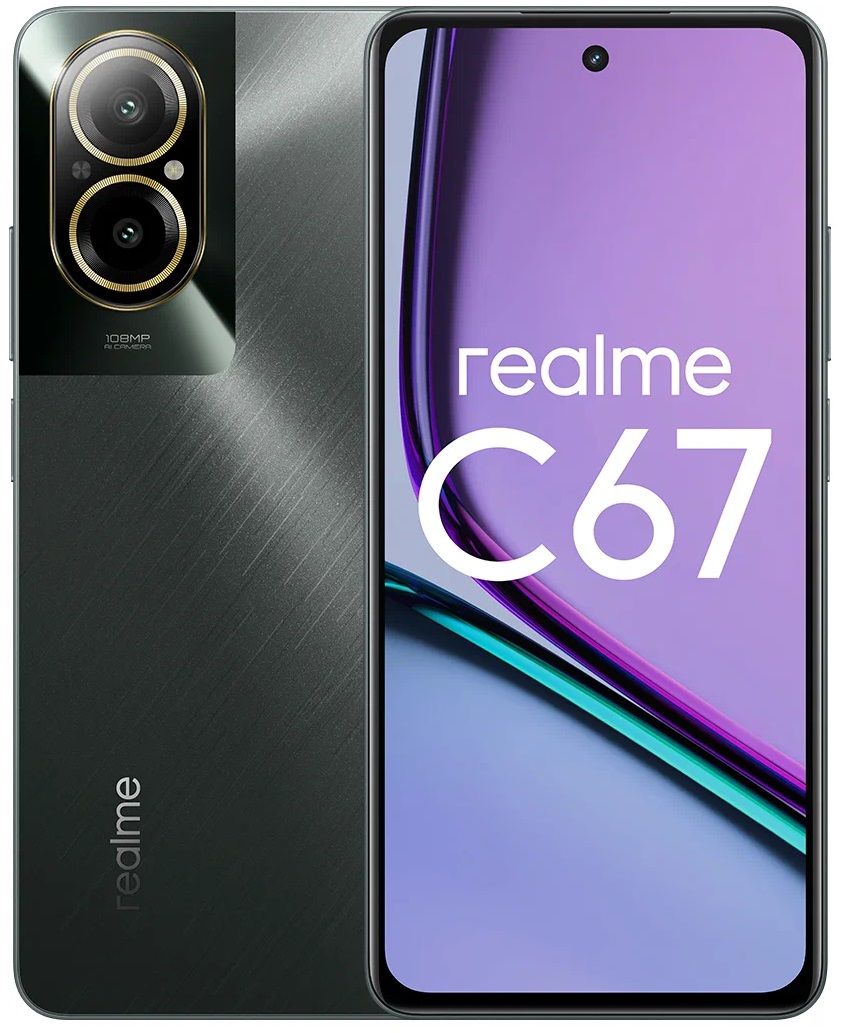 realmeСмартфонC67Ростест(EAC)8/256ГБ,черный