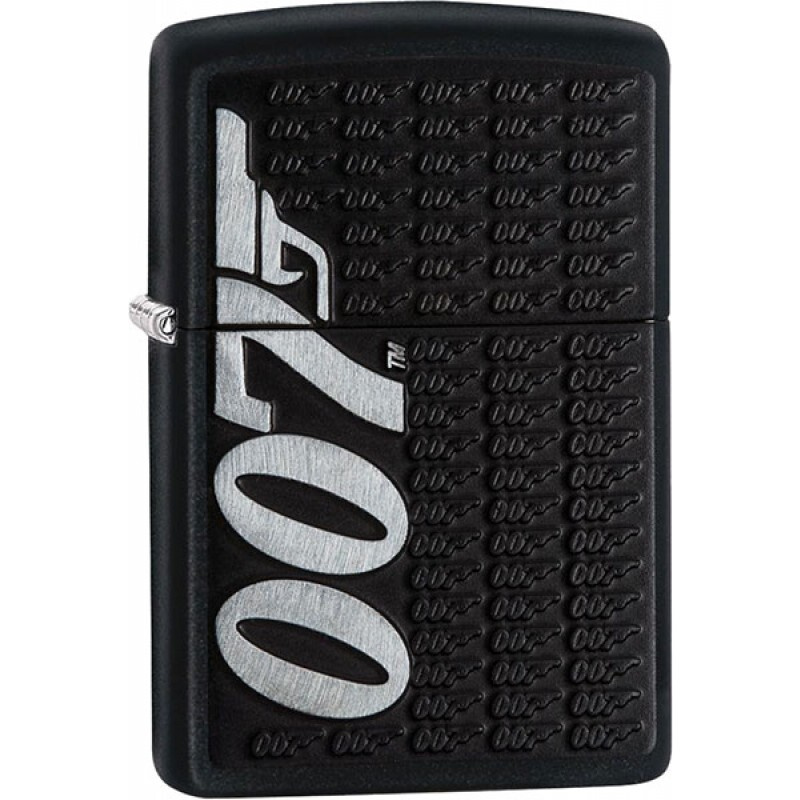 ZIPPO бензиновая зажигалка James Bond Black Matte #1