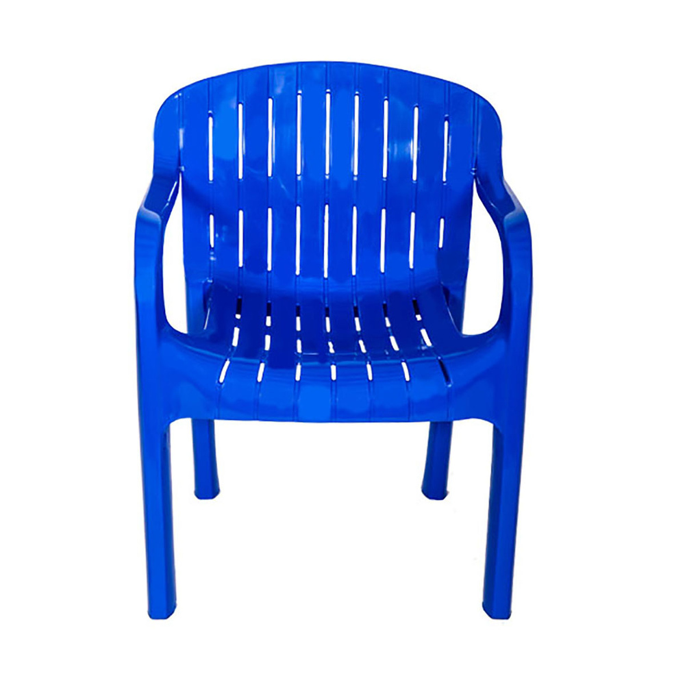 Кресло пласт. "летнее" (синий) "стандарт пластик" #1