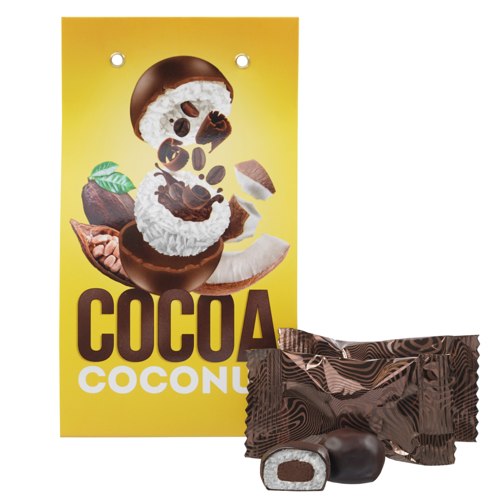 Кокосовые конфеты Tropical Paradise с начинкой КАКАО, 140 г #1