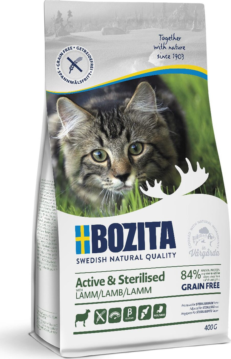 Корм сухой Bozita Active & Sterilized GF Lamb, беззерновой, с ягненком ...