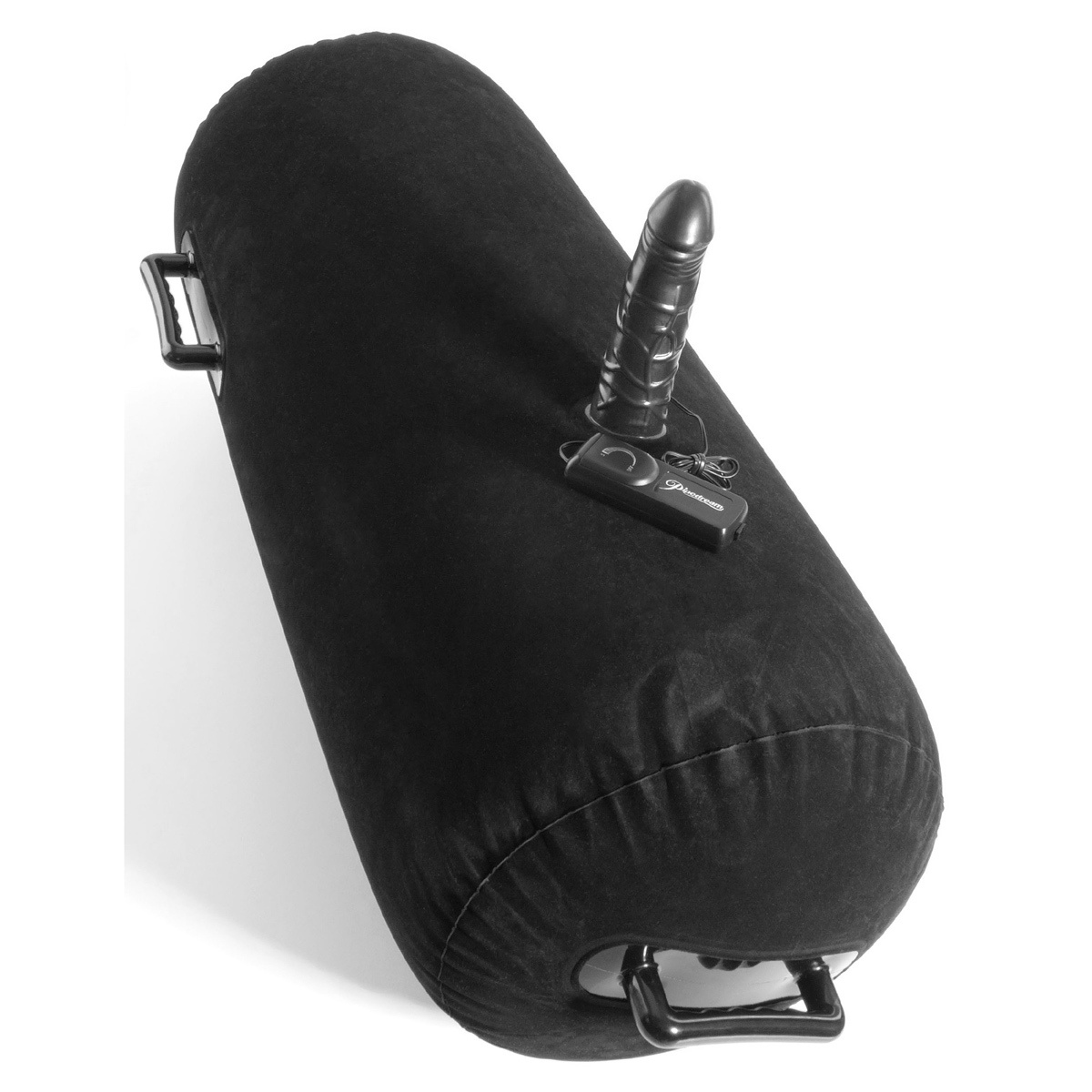Надувная Подушка с Фаллосом и Вибрацией - Inflatable Luv Log, черная для новых чувств