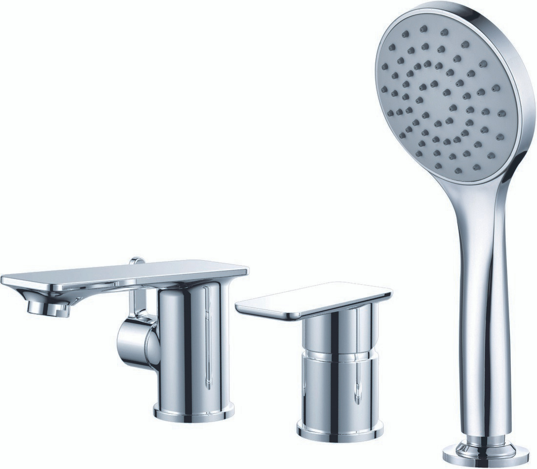 Смеситель одноручный на борт ванны RUSH Bruny BR4335-333 хром Латунь ...