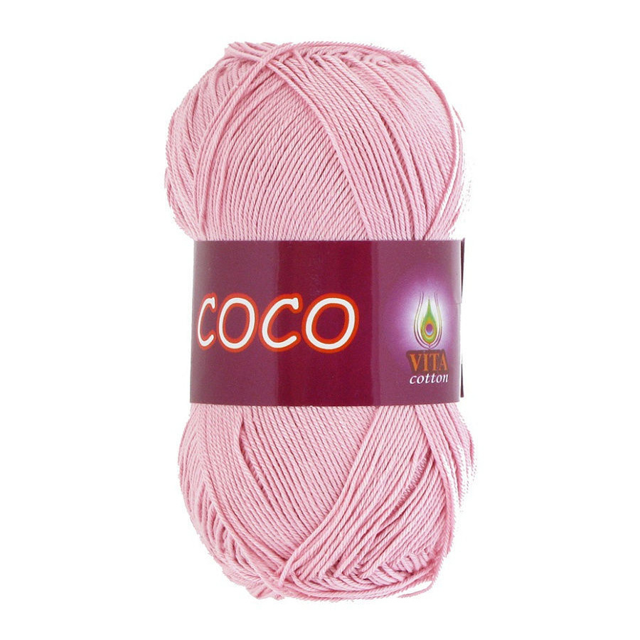 Пряжа для вязания VITA Coco, 10 шт, цвет: розовый, состав: 100% Хлопок, 50 гр/240 м  #1