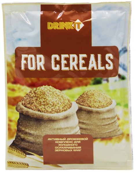 Дрожжи для холодного осахаривания зерновых браг DRINKIT FOR CEREALS ...