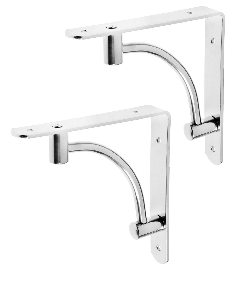 Кронштейн декоративный 150х150 мм, хром, 2 штуки — купить в интернет ...