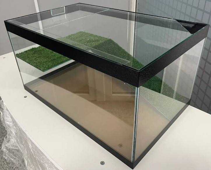 Аквариум для черепах / Черепашник 35 литров с мостиком и крышкой (Д48 ...