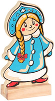 Игрушка под ёлку, Новогодняя фигура каркасная Томик, Снегурочка, 27см, длина  15 см. Спонсорские товары